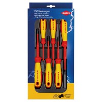 Knipex 6pc VDE Plus Minus / Slotted Screwdriver Set - 00 20 12 V05