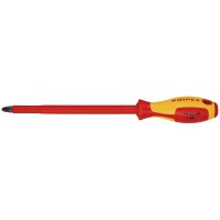 Knipex VDE Insulated Pozidriv Screwdriver PZ4 x 200mm - 98 25 04