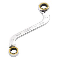 Draper Expert HI-TORQ Double Ring Ratchet S-Shape Spanner, 14 x 16mm - 03944