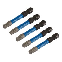 Draper Expert TX-STAR Torx Impact Screwdriver Bits, T30 x 50mm, 1/4\" Hex (Pack of 5) - 05656