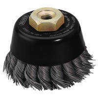 Draper Expert Steel Twist-Knot Wire Cup Brush, 60mm, M10 - 52630