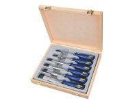 IRWIN� Marples� M444 Bevel Edge Chisel Blue Chip Handle Set, 6 Piece