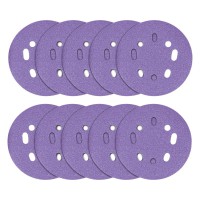 TREND AB/125/40Z - Zirconium Random Orbital Sanding Disc, 10pc, 125mm, 40 grit