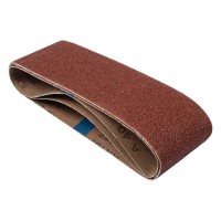 TREND AB/B75/60A - Aluminium Oxide Sanding Belt, 60 Grit, 75mm x 457mm, 3pc