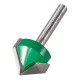 Trend C045X1/4TC CraftPro Chamfer V Groove Router Cutter 45 Deg x 25.4mm Dia x 1/4 Shank