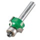 Trend C075X8MMTC CraftPro Guided Ovolo Roundover Router Cutter 4.8mm Radius x 8mm Shank