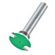 Trend C210X1/2TC CraftPro Guided Weatherseal Groover Router Cutter 2mm Cut x 36mm Dia x 1/2 Shank