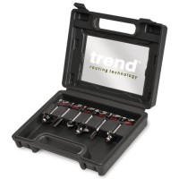 TREND SET/SS11X1/4TC 6pc Router Cutter / Bit Starter Set