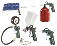 Metabo LPZ 7 Compressed Air Tool Set: Blow Gun, Tyre Inflator, Spray Gun