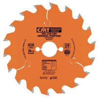 CMT Industrial Crosscut Saw Blade 125mm dia x 2.4 kerf x 20 bore Z20 15ATB