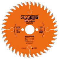 CMT Industrial Fine Cut Saw Blade 120mm dia x 1.8 kerf x 20 bore Z40 15ATB