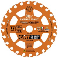 CMT XTreme Demolition Saw Blade - 160mm dia x 2.3 kerf x 20 bore Z24 5ATB