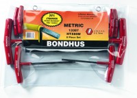 BONDHUS HTX80M T-Handle Hex Driver Set - 8 pcs - 2mm-10mm, 13387