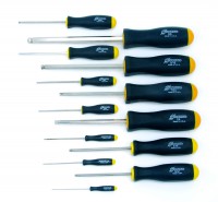 BONDHUS BSX13B Brite Guard Ball End Driver Hex Screwdriver Set - 13 pcs - 0.050\"-3/8\", 16637