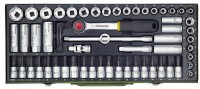 PROXXON 23112 SUPER COMPACT SOCKET SET 65 PCS 3/8\"