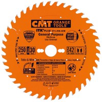 CMT ITK Plus Rip / Crosscut Saw Blade - 160mm dia x 1.8 kerf x 20(+16) bore Z24 10 ATB+8 SHEAR