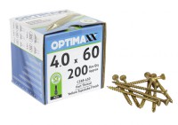 Optimaxx Extreme Performance Woodscrew 4.0mm x 60mm - POZI - Box of 200