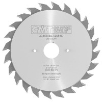 CMT Industrial Adjustable Scoring Blade 70mm dia x 2.8-3.6 kerf x 20 bore Z8+8 FLAT