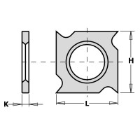 CMT 10pk Standard Indexable Knives 18mm x 18 x 1.95 - K1920 - 790.181.00