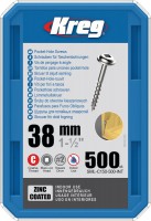 Kreg SML-C150-500-EUR Kreg Pocket Hole Screws - 38mm / 1-1/2\" x 8 Coarse, Washer-Head, qty 500