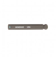 BONDHUS 3/8\" ProHold Ball End InHex - L2\" Socket Bit, 31414