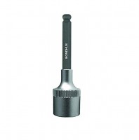 BONDHUS 14mm ProHold Ball End InHex Bit + 1/2\" Socket - L2\", 43984