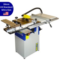 Charnwood W619 Cast Iron Table Saw, 8\" Diameter Blade - Updated 3/4\" T-Slot