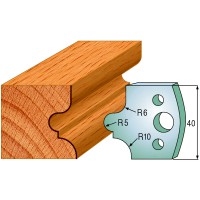 CMT SPINDLE MOULDER CUTTERS - Knives and Limiters 40mm - profile 012