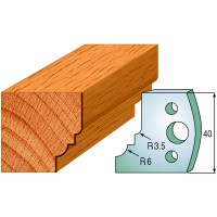 CMT SPINDLE MOULDER CUTTERS - Knives and Limiters 40mm - profile 019