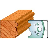 CMT SPINDLE MOULDER CUTTERS - Knives and Limiters 40mm - profile 029