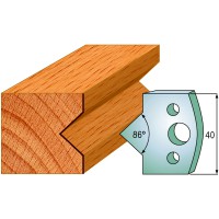 CMT SPINDLE MOULDER CUTTERS - Knives and Limiters 40mm - profile 035