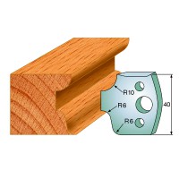 CMT SPINDLE MOULDER CUTTERS - Knives and Limiters 40mm - profile 045