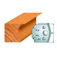 CMT SPINDLE MOULDER CUTTERS - Knives and Limiters 40mm - profile 047