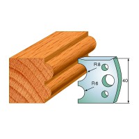 CMT SPINDLE MOULDER CUTTERS - Knives and Limiters 40mm - profile 051