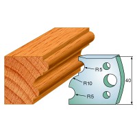 CMT SPINDLE MOULDER CUTTERS - Knives and Limiters 40mm - profile 052