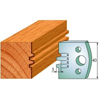 CMT SPINDLE MOULDER CUTTERS - Knives and Limiters 40mm - profile 075