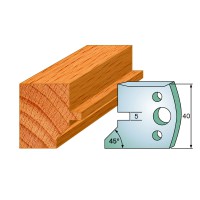 CMT SPINDLE MOULDER CUTTERS - Knives and Limiters 40mm - profile 083