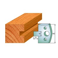 CMT SPINDLE MOULDER CUTTERS - Knives and Limiters 40mm - profile 091