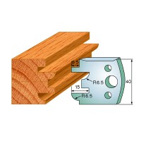 CMT SPINDLE MOULDER CUTTERS - Knives and Limiters 40mm - profile 096