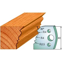 CMT SPINDLE MOULDER CUTTERS - Knives and Limiters 40mm - profile 107 - 690.107 - 691.107 Package