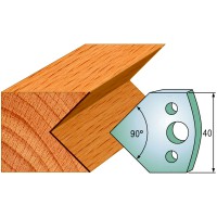 CMT SPINDLE MOULDER CUTTERS - Knives and Limiters 40mm - profile 127