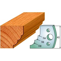 CMT SPINDLE MOULDER CUTTERS - Knives and Limiters 40mm - profile 132 - 690.132/691.132 Package