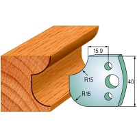 CMT SPINDLE MOULDER CUTTERS - Knives and Limiters 40mm - profile 177 - 690.177 - 691.177 Package