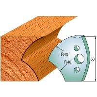CMT SPINDLE MOULDER CUTTERS - Knives and Limiters 50mm - profile 550