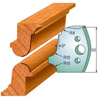 CMT SPINDLE MOULDER CUTTERS - Knives and Limiters 50mm - profile 557