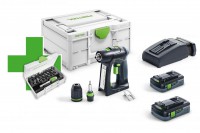 Festool 577197 Cordless Drill C 18 HPC 4,0 I-PlusP21 - PLUS Bit Assortment