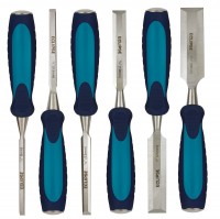 Eclipse 6 Pc Bevel Edge Wood Chisel Set - 1/4, 3/8, 1/2, 3/4, 1, 1.1/4 Inch