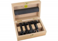 Famag 1663504 TCT-Bormax Forstner Bit Carbide-Tipped Set of 4 pcs in Wooden Case