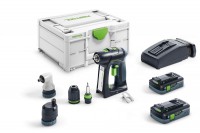 Festool 576443 Cordless Drill C 18 HPC4,0 I-Set