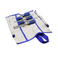 Narex Impact HD Bevel Edge Chisel 5pc Set in Roll - Heavy Duty - 863845